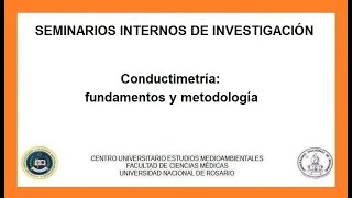 Conductimetría fundamentos y metodología [upl. by Maggie]