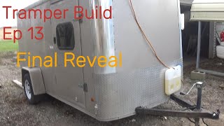 Tramper Build Ep 13  Revealing the results of the build Build a camper from a enclosed trailer [upl. by Utica]