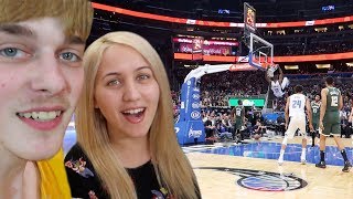 COURT SIDE SEATS TO AN NBA GAME [upl. by Ahsed350]