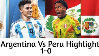 Argentina vs Peru Highlights  Argentina vs Peru  Today football match [upl. by Madai685]