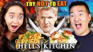 Try Not To Eat  Hells Kitchen 3 Spaghetti amp Lobster Smoked Enchiladas Raj’s Pizza [upl. by Auqinehs]