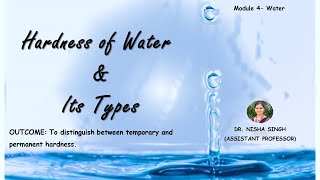 Hardness of Water and Its Types By Dr Nisha Singh [upl. by Isma]