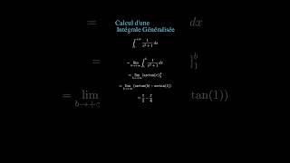 Calcul dune intégrale généralisée arctan intégrale maths education fonction [upl. by Muna]