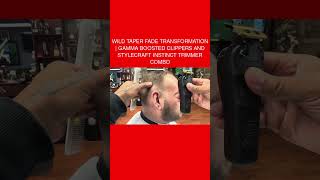 Wild Taper Fade Transformation  Gamma Boosted Clippers and Stylecraft Instinct Trimmer Combo [upl. by Aihsit]