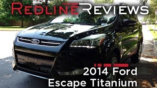 2014 Ford Escape Titanium Review Walkaround Exhaust amp Test Drive [upl. by Euqimod984]