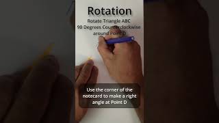 814 Rotation using a Notecard shorts [upl. by Ianahs]