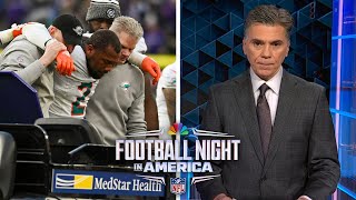 NFL Week 17 updates Dolphins lose Chubb to injury Wilsons future in Denver  FNIA  NFL on NBC [upl. by Magas]