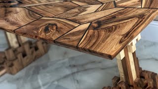 Crafting a Stunning Walnut Epoxy Table from Scraps [upl. by Hachmann]