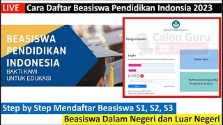 LENGKAP Cara Daftar Beasiswa Pendidikan Indonesia Cara Daftar BPI 2024 Beasiswa S1 S2 S3 [upl. by Houghton863]