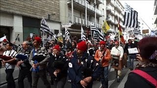 Manifestation à Nantes pour la quotréunification de la Bretagnequot [upl. by Naro]