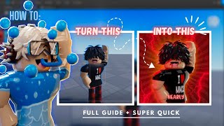 GFX profile picture tutorial on roblox full guide  super quick [upl. by Idnac]