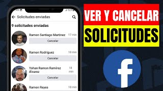 Como ver y cancelar solicitudes enviadas en Facebook [upl. by Atsejam]