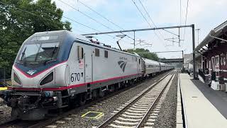 Northeast Regional 149 arrives at Old Saybrook CT [upl. by Nossila]