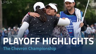 Final Round Playoff Highlights  2023 Chevron Championship [upl. by Ylrebmik158]