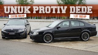 Test Škoda Octavia vRS 18T 2003 protiv moje Škode [upl. by Odranar781]