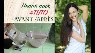 TUTO  Henné noir 🍁 avantaprès [upl. by Zehe]