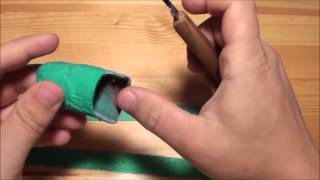 Making a thumb guard for woodcarving [upl. by Trudie]