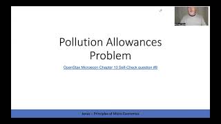 MicroEconomics Pollution Permit Practice Problem [upl. by Leandro]