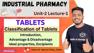 Tablets  Introduction  ideal characteristics of tablets  classification of tablets  excipients [upl. by Kassel]