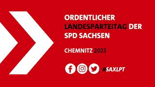 Ordentlicher Landesparteitag der SPD Sachsen [upl. by Anilram44]