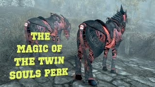 Skyrim AE The Magic Of The Twin Souls Perk [upl. by Eedissac]