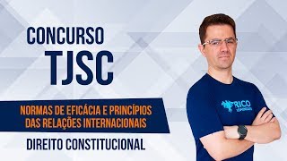 Concurso TJSC Norma de eficácia e Princípios das Relações Internacionais  Direito Constitucional [upl. by Arakawa521]