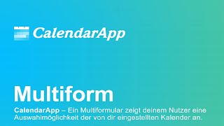 CalendarApp – MultiformDarstellung für deinen Belegungskalender [upl. by Acinonrev]