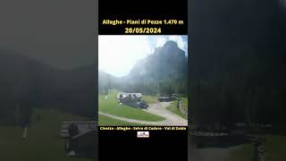 Civetta  Alleghe  Selva di Cadore  Val di Zoldo ⏩ Timelapse 100 jours [upl. by Oinotna]