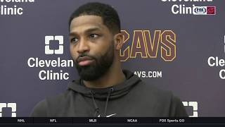 Cavs Live pregame Tristan Thompson LeBron James on Tristans return to starting lineup [upl. by Annora]