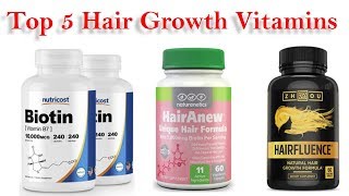 Top 5 Hair Growth Vitamins Best Hair Growth Vitamins Review [upl. by Rand]