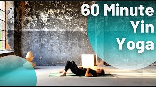 60 Min YIN YOGA  Restorative Yoga for lower back pain relief  relaxing Yoga for interm Beginners [upl. by Nnylimaj100]