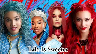 Descendants The Rise of Red Cast  Life Is Sweeter Lyrics [upl. by Niajneb]