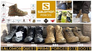 Toughest Tactical Boots Salomon Quest Prime Forces GTX Review  2024 [upl. by Hoseia656]