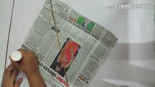 How to make a kite in 5 minutes  best out of waste  59 [upl. by Alo]