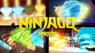 Ninjago  All Spinjitzu Scenes 20112024 [upl. by Layor]