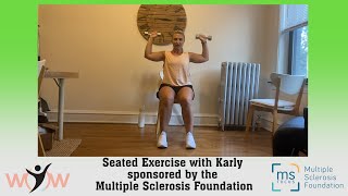 20241105 Seated Exercise with Karly sponsored by the Multiple Sclerosis Foundation [upl. by Zizaludba23]