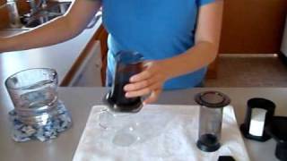 How to use the Aerobie AeroPress Coffee and Espresso Maker review and demo [upl. by Llennoc]