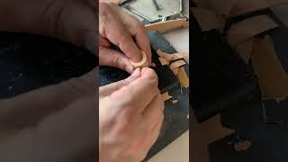 Leather strap making with 4mm monks pinkoi leatherstyle [upl. by Nosirrah]