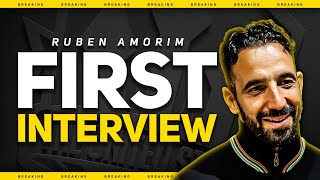 Ruben AMORIMs First Interview as Manchester United Manager [upl. by Rambert]