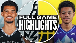 SPURS at JAZZ  FULL GAME HIGHLIGHTS  October 31 2024 [upl. by Maritsa]