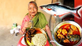 Pangas Fish Curry  Pangasius Fish Delicious Curry Recipe Cooking in Village Grandmother [upl. by Ahsen]