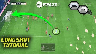 FIFA 23 LONG SHOT TUTORIAL  HOW TO SCORE GOALS FROM LONG RANGE IN FIFA 23 [upl. by Fu]