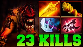 23 Kills Lifestealer  LifeStealer Dota 2 Hard Carry Guide Pro Gameplay Safelane Jungle Build 735 [upl. by Moyra]