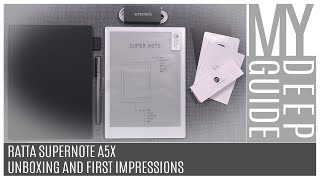 Ratta Supernote A5X Unboxing And First Impressions [upl. by Nais]