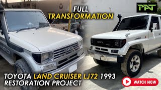 Toyota Land Cruiser LJ72 1993  Restoration Project  Full transformation in 08 minutes  PAT [upl. by Annohs]