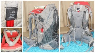 Macpac Vamoose Grey  Orange Baby Child Carrier Backpack Size 2 [upl. by Jacquet]