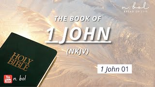 1 John 1  NKJV Audio Bible with Text BREAD OF LIFE [upl. by Atteras]