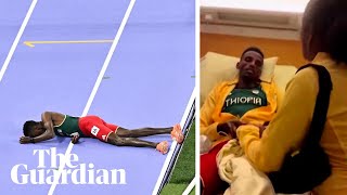 Ethiopia’s Lamecha Girma recovering after horror fall in 3000m steeplechase [upl. by Kcaz]