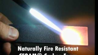 Naturally Fire Resistant CFOAM carbon foam [upl. by Aneled550]