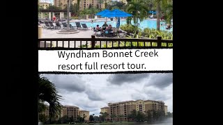 Wyndham Bonnet Creek resort Orlando Florida 2 bedroom deluxe full resort tour September 2024 [upl. by Dalila]